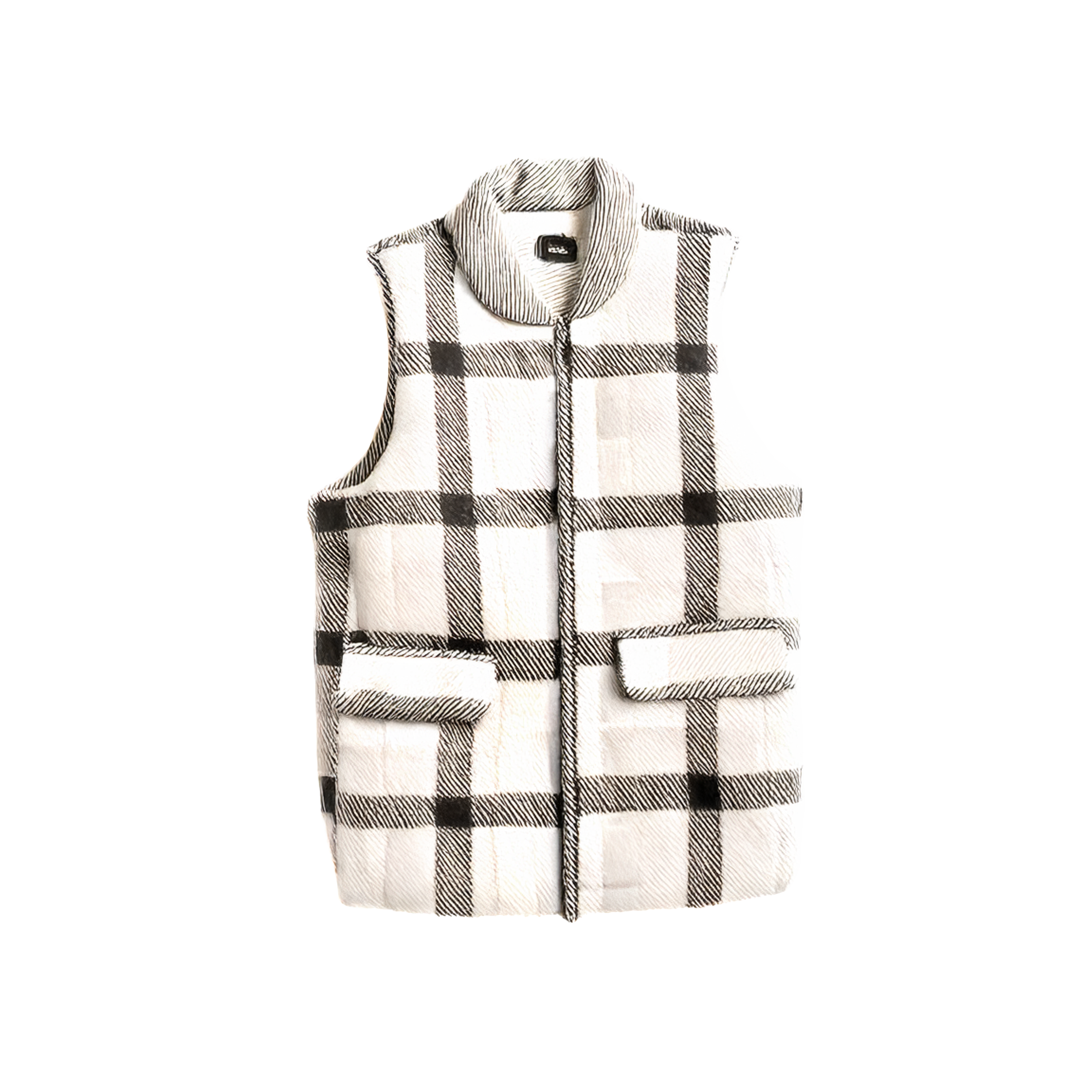 Fleece Plaid Vest